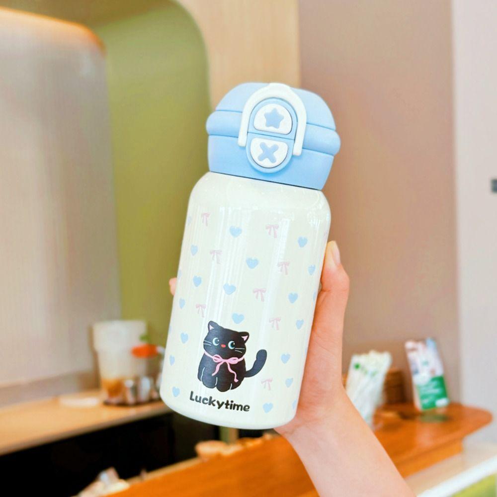 Cartoon Insulated Cup 500ml Water Mug Creative Thermal Bottle  Birthday Gift