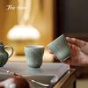 Yue Kiln Celadon Ceramic Tea Cup Vintage Handmade Relief Lotus Cups Tea Bowl Teacup Teacups Unusual Maker Jingde Town Puera Tool