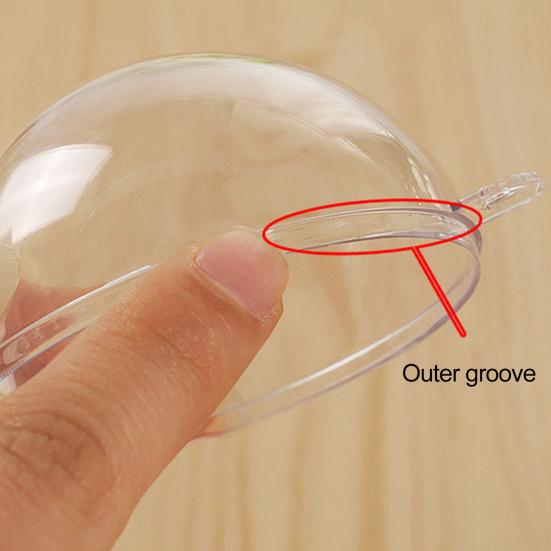 5 Τεμάχια Χριστουγεννιάτικη Μπάλα Διαφανής Γεμιζόμενη Κούφια Αθραύστη Αναχρησιμοποιήσιμη Διάταξη Σκηνής Διακόσμηση Εμπορικού Κέντρου Διακόσμηση Χριστουγεννιάτικου Πάρτι Κρεμαστή Μπάλα Πάρτι