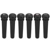 6pcs Ebony Acoustic Guitar Pins Pegs Guitar Parts Replacement Tool Accessory Decoration Black