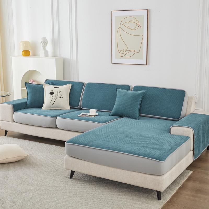 Новое поступление эластичный всеобъемлющий шенилловый чехол для диванной подушки — фото 9