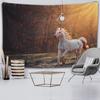 Elk Crane Pentium Horse Print Wall Hippie Tapestry Polyester Fabric Home Decor Wall Rug Carpets Hanging Big Couch Blanket