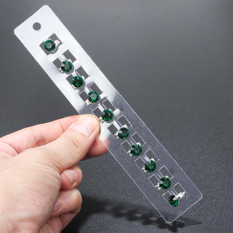 Mini molletta per capelli a stella con strass per bambini e spose