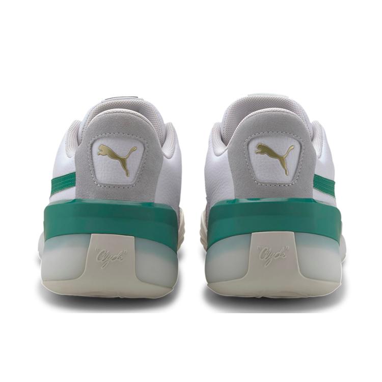 New PUMA Clyde Hardwood White Green 193663-02