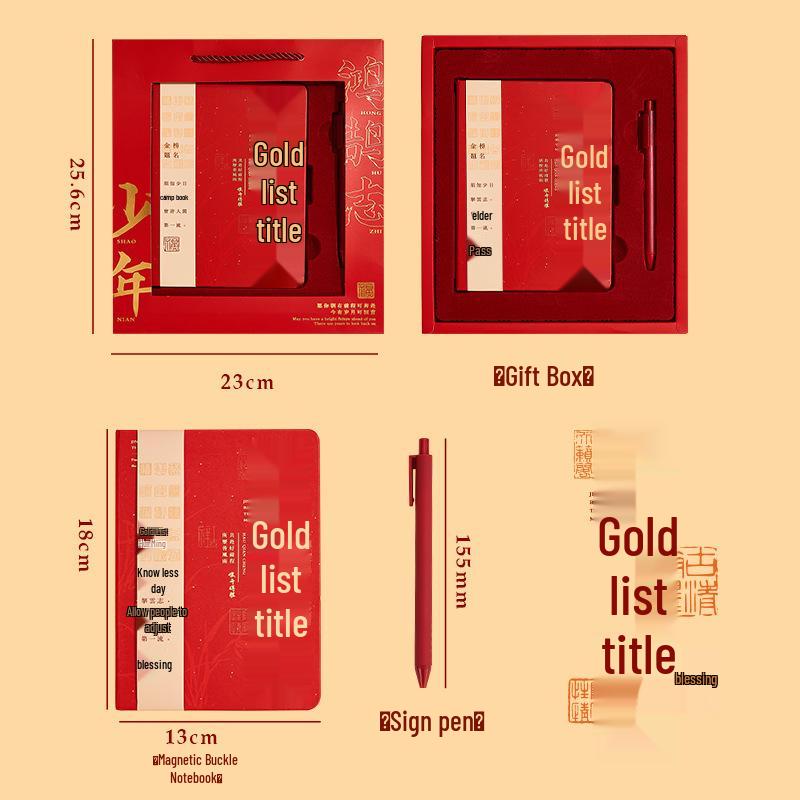 Deluxe Student & Colleague Notebook Gift Set: Thickened Diaries for School & Work