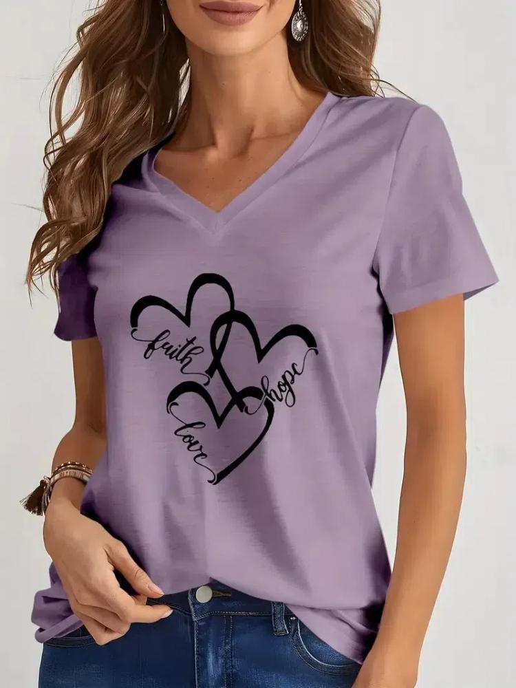 

Забавная футболка с 3D принтом для женщин, модные топы с v-образным вырезом и короткими рукавами, летняя горячая распродажа, женская одежда, уличные трендовые свободные футболки 5XL