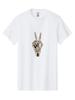 Skeleton-Hand-With-Daisies Mens Graphic Tee, 100% Cotton, Casual Summer Wear