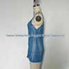 European and American Women's See-Through Spaghetti Strap Knit Beach Dress