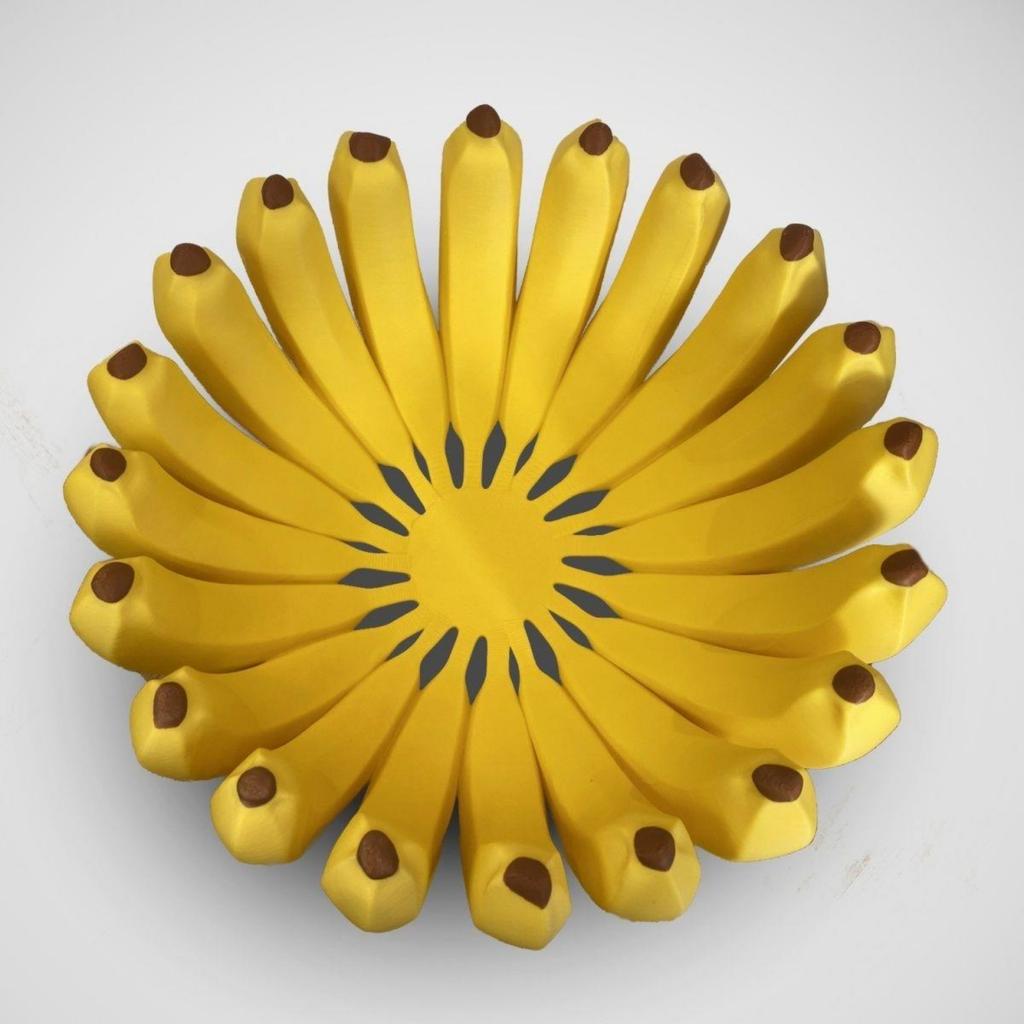 Banana Shaped Storage Tray Fruit Bowl Unique Design Decorative Organizer for Kitchen Table Living Room or Office Use