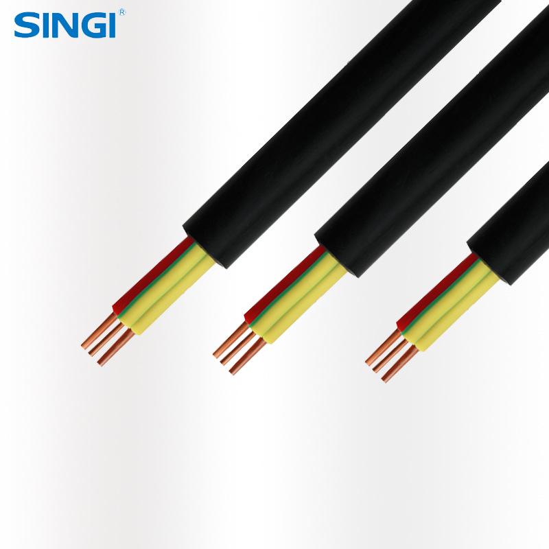 Shanghai Xinji Polyvinyl Chloride Insulated Cable BVVB 3x0.5
