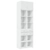 VidaXL Storage Cabinet White 70x42.5x225 Cm Engineered Wood, Bathroom Storage Cabinet, Unit of 3281336