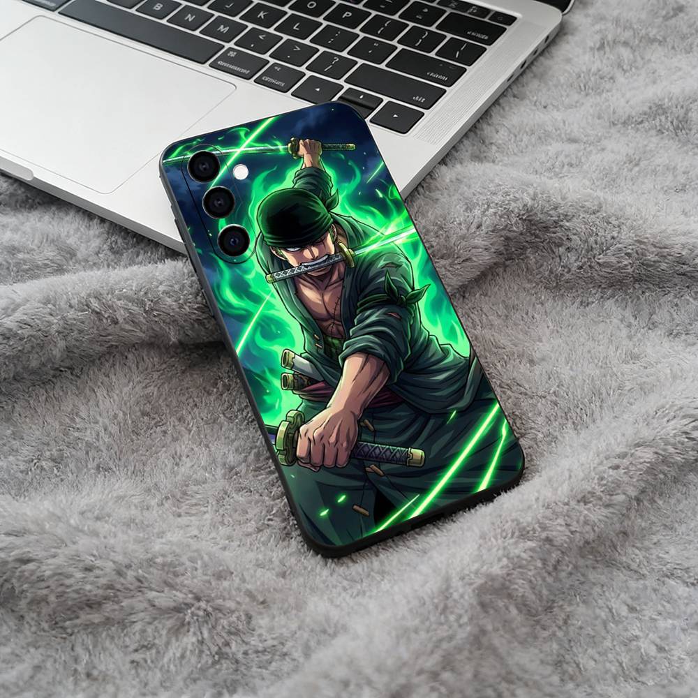 Popular Anime One Piece Phone Case For Samsung Galaxy A73,A71 A72,A70,A53,A52,A51,Soft Silicone Black Cover