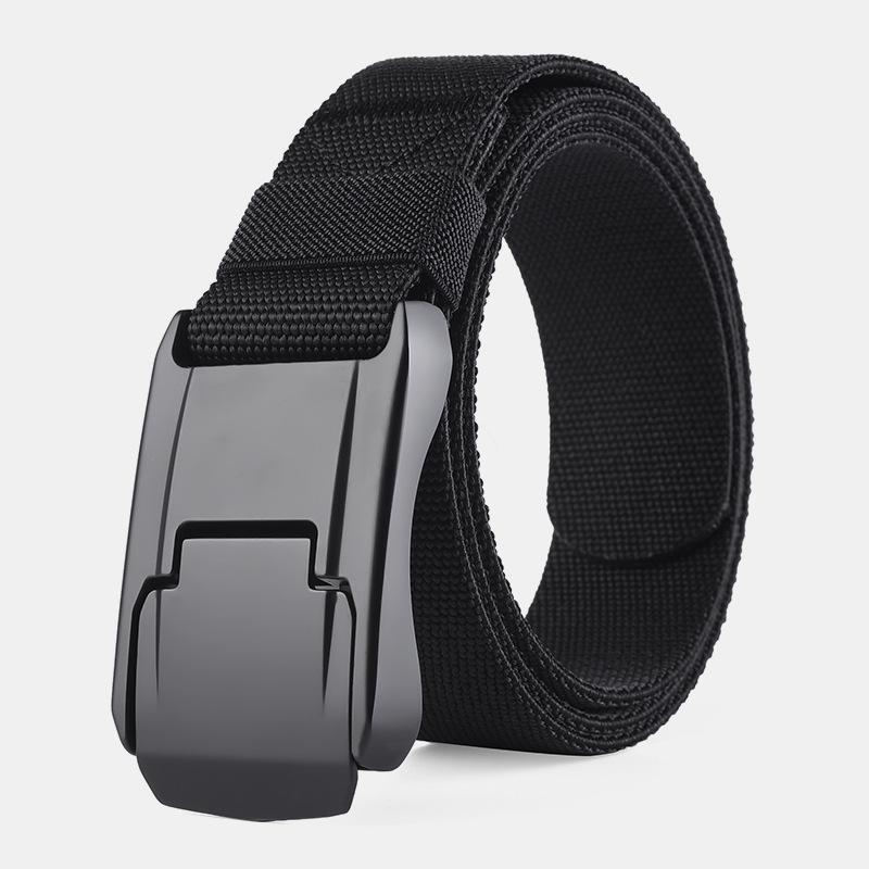 

Мужской тактический ремень для улицы, эластичный ремень с пуговицей из цинкового сплава, ремень, мужской 125cm чёрный