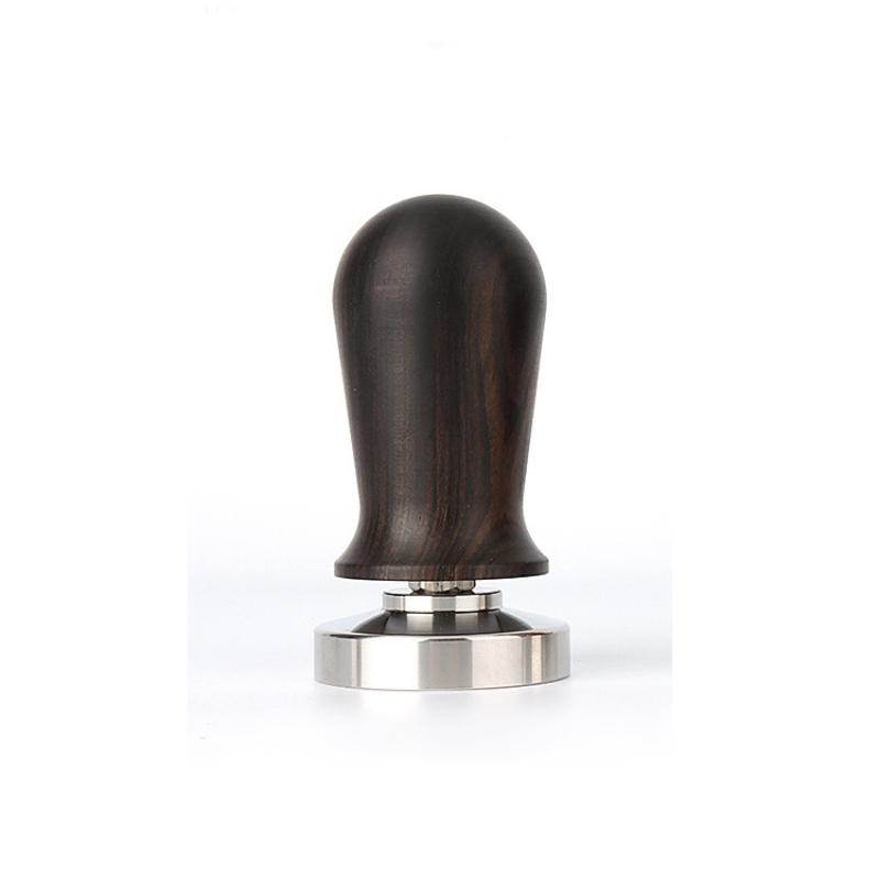 Kalibrierter Espresso-Kaffee-Tamper 30 lb Federbelasteter Elastischer Kaffee-Tamper Aluminium/Holz Edelstahl Kaffeepulver-Hammer