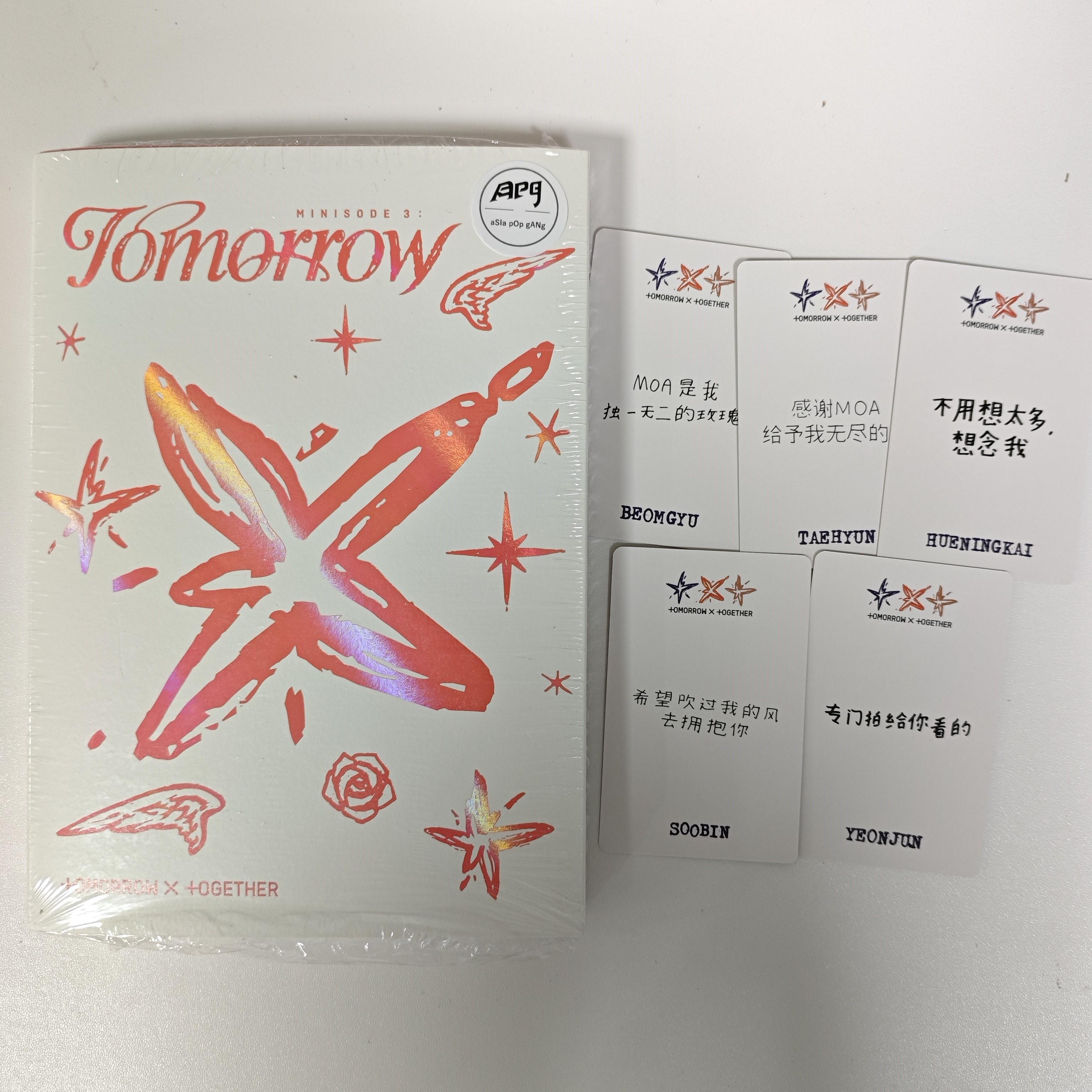 

Альбом TXT - [МІНІЗОД 3: ЗАВТРА] Картка попереднього замовлення +YZY Romantic(YZY)