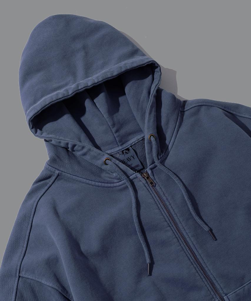 Fp142 Meteor Deer Pigment Zip-Up Navy Sjhd1449