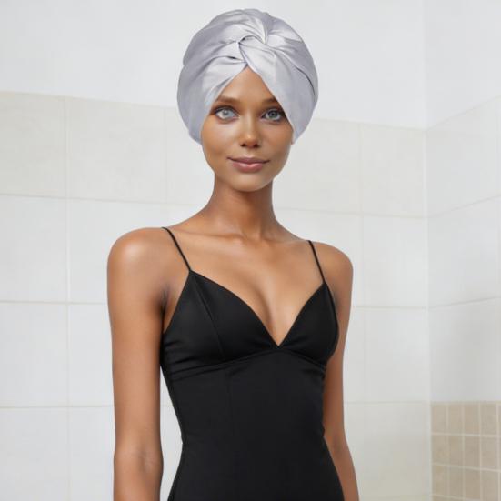 Schlafhut Doppellagig Verstellbare Passform Frizzfreier Haarschutz Bequeme Elastische Passform Nachtmütze Haarpflege