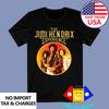Jimi Hendrix Men's Black Size S To 3XL