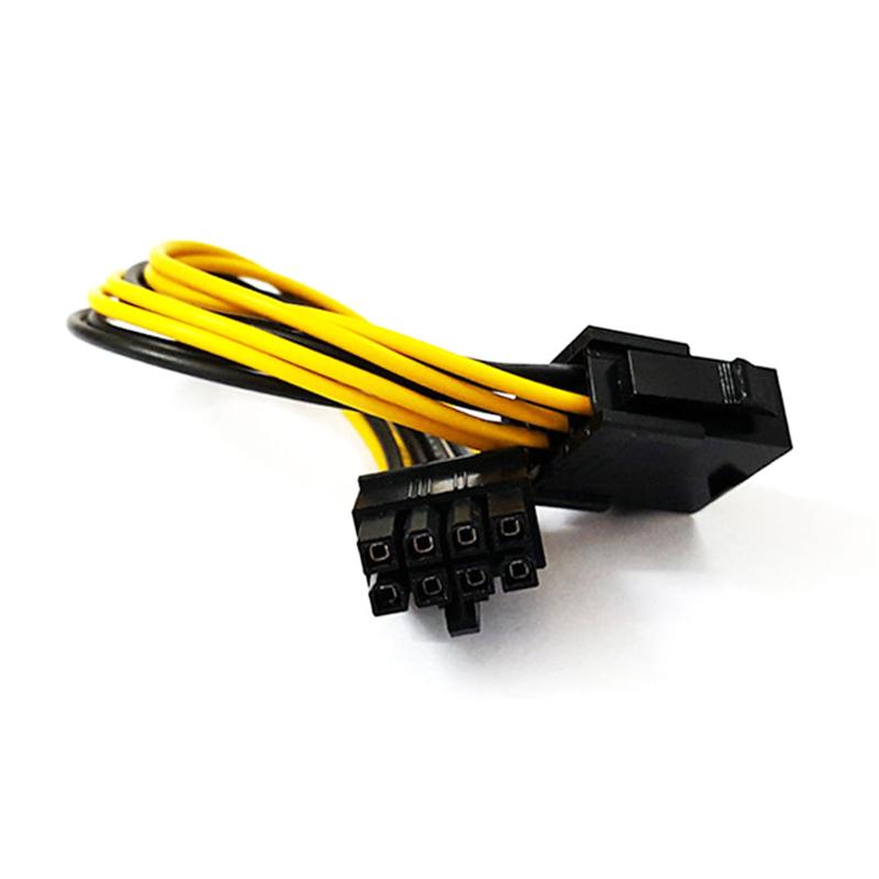 Adapter Pci-E Cpu Eps 8 Pin To Dual 8P Power Splitter Graphics Card For Mining Farm Video Card Gpu For Riser Extension Cable Sleeved Cable