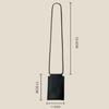 High-End Retro Lambskin Leather Phone and Glasses Pouch
