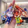 Crazy Zootopia Keychain Cartoon Doll Schoolbag Pendant Car Key Chain Pendant Small Gift
