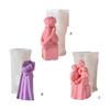 Couples Candle Mold Mother and Kids Candle Silicone Moulds DIY Home Decorations