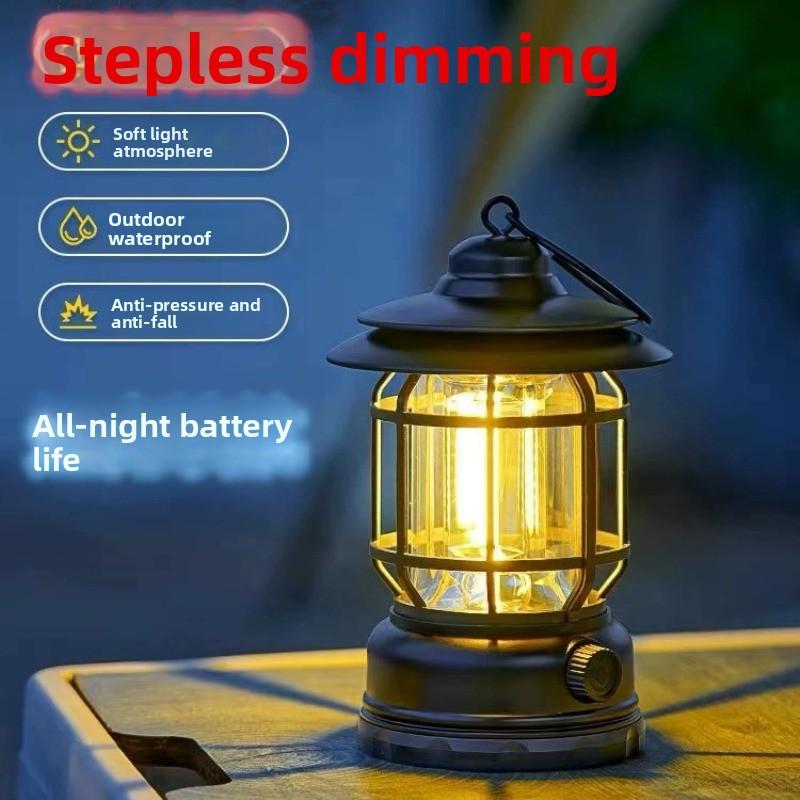 Luz de camping portátil para exteriores, lámpara de emergencia multifuncional para tienda de campaña
