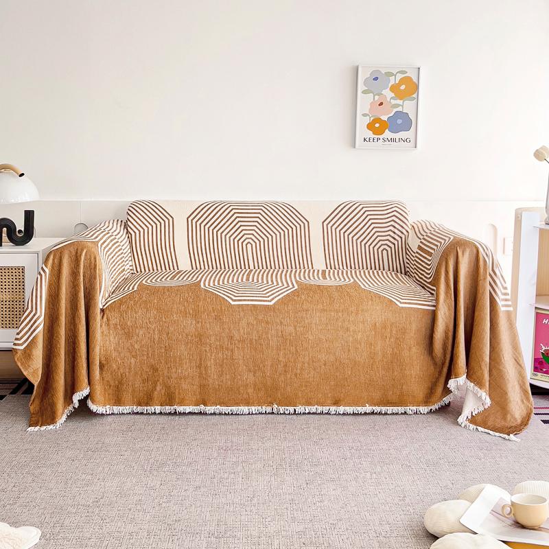 

печатное полотенце для дивана шенилл защитные чехлы для дивана 1/2/3/4 сиденья чехлы для дивана чехол для дивана 180X130cm