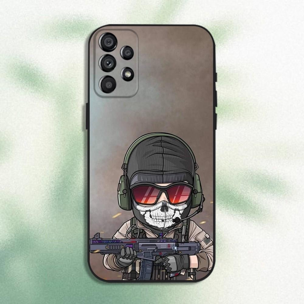 C-COD Call Of D-Duty Ghost Phone Case For Samsung Galaxy A20,A21s,A22,A31,A32,A52,A53,A72,73,A80 Soft Black Cover