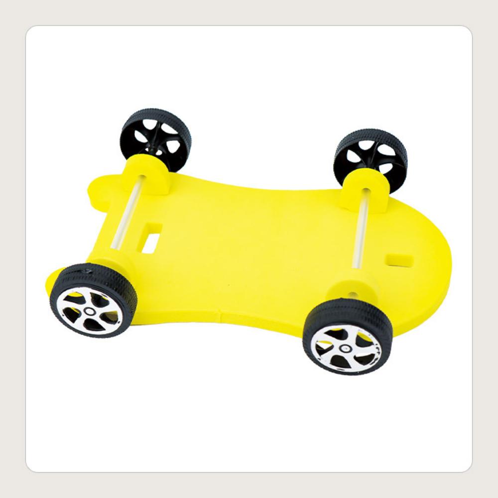 Balloon Powered Balloon Rec oil Car DIY Materials Puzzle Science Education Toy  Home School