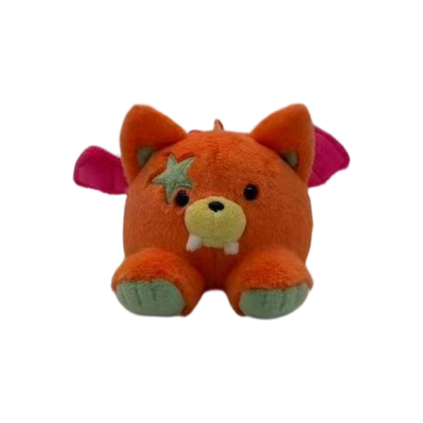 

Plush Animal Keychain Soft Stuffed Toy Accessory with Loop Attachment for Bags Backpacks and Keys Suitable for Various Uses шафрановый