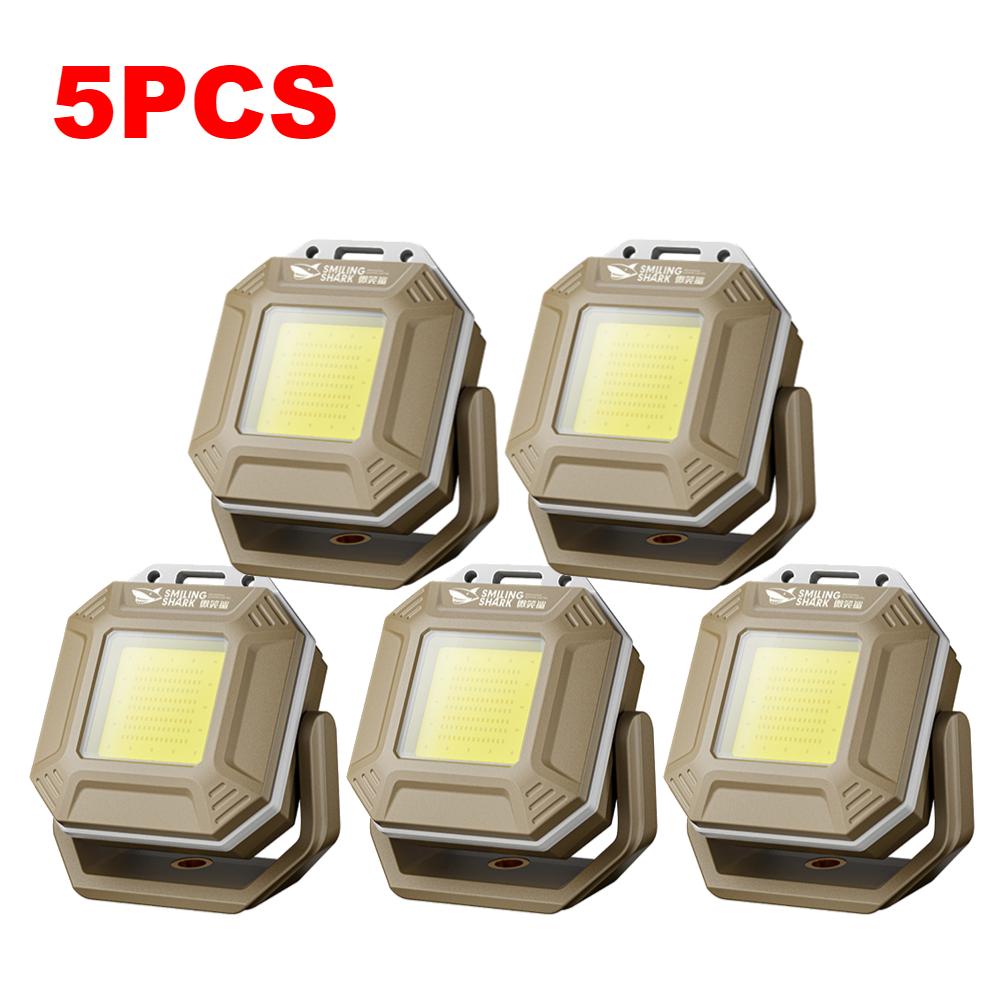 1-10PCS COB LED Work Light With Magnetic Base 180 ° Adjustable Angles Inspection Lamp Waterproof Outdoor Emergency Flashlights