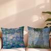 Seerosen Claude Monet Kissenbezug für feine Kunst Sofa Wohnzimmer Schlafzimmer Kopfteil Rückenlehne Kissen Quadratisches Kissen Nickerchenzeit