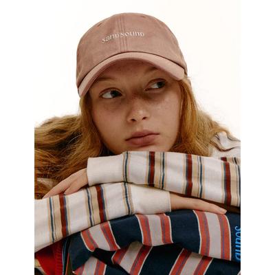 Saendeusaundeu (Unisex) Cotton Washed Ball Cap Pink