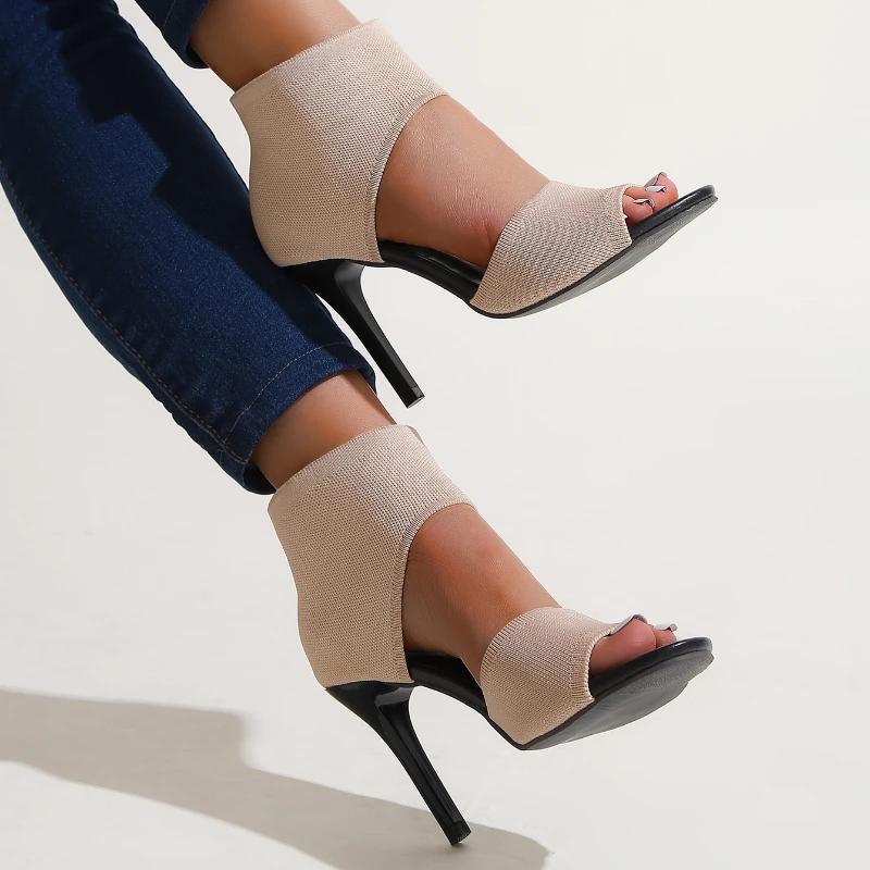 Fashion Ladies Shoes Summer Luxury Designer Sandalias Womens Sandals Sexy Fashion Heels Breathable