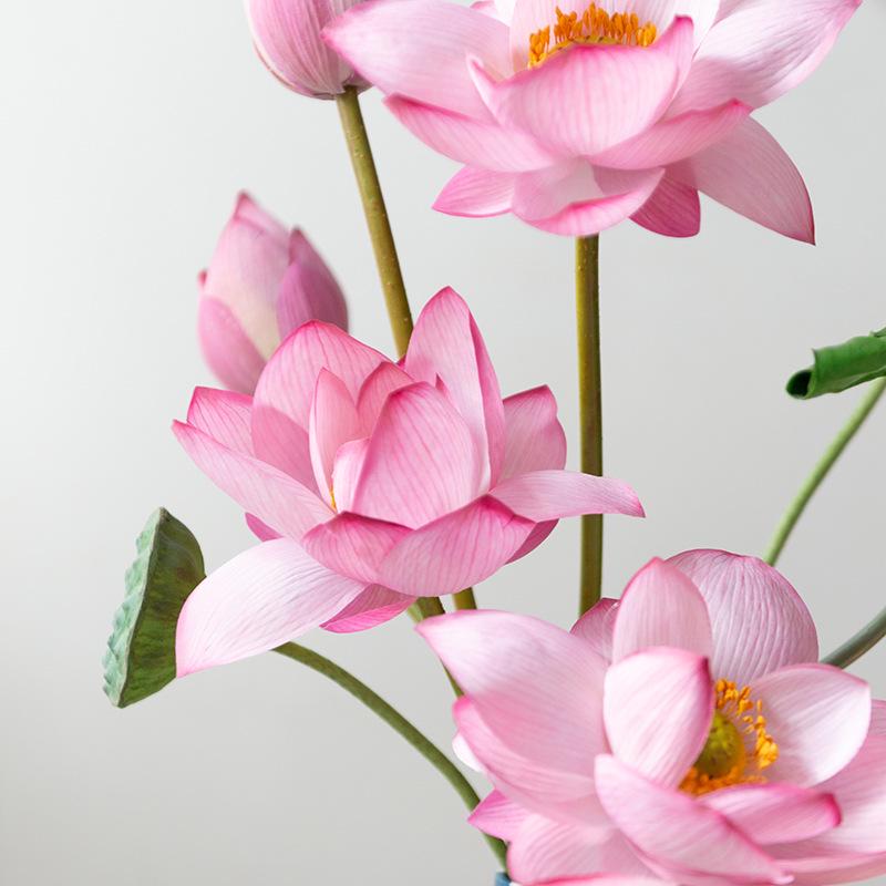 Artificial Lotus Flower Landscape Display for Buddhist Temple Decor