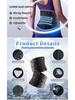 Breathable Dual-Compression Fitness Waist Belt for Sweat-Inducing Lumbar Support