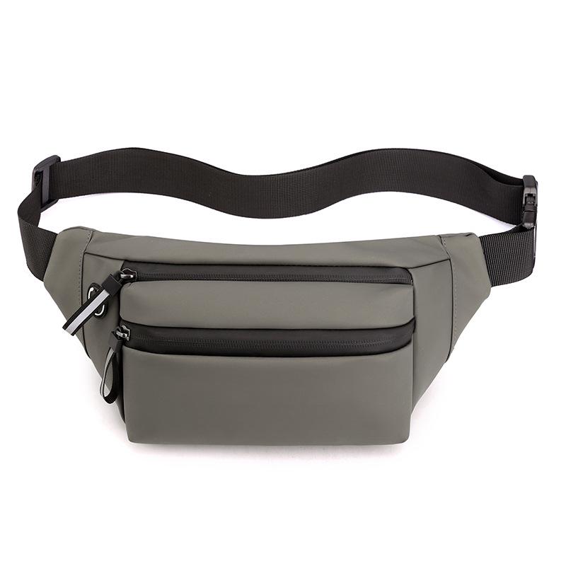 Men's Crossbody Waist Bag - Trendy and Simple Outdoor Chest Bag with Logo Customization.