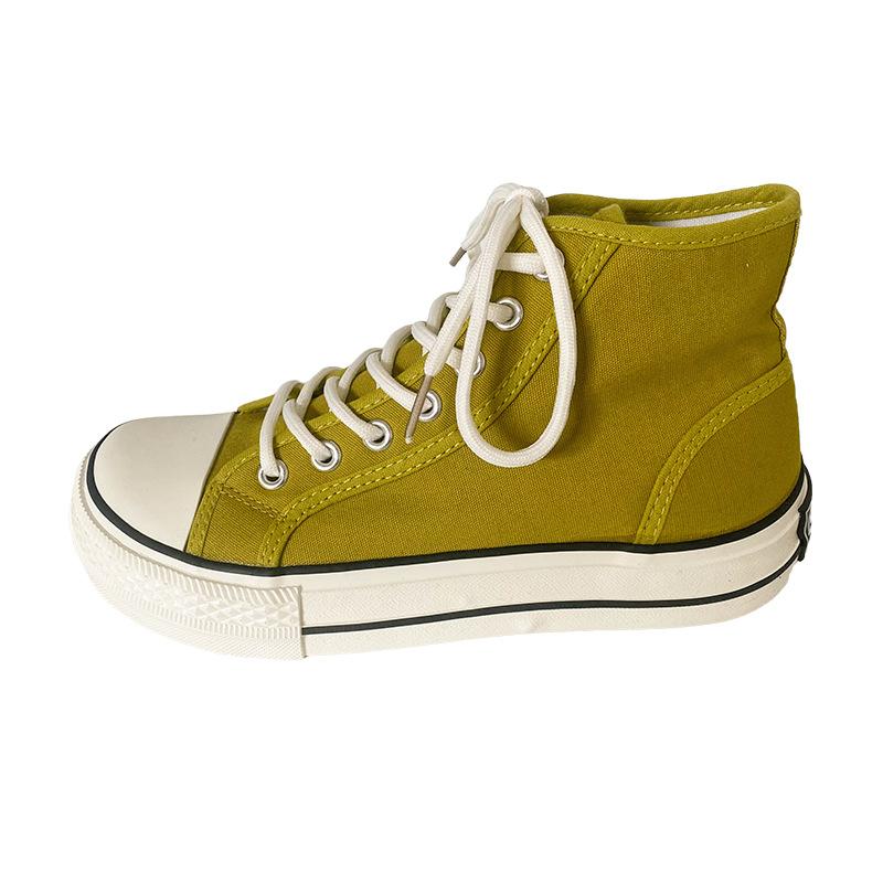 GD07 Perennial Popular Mango Head Thick-soled High-top Canvas Shoes Women's Summer Thin Niche Board Shoes Little White Shoes