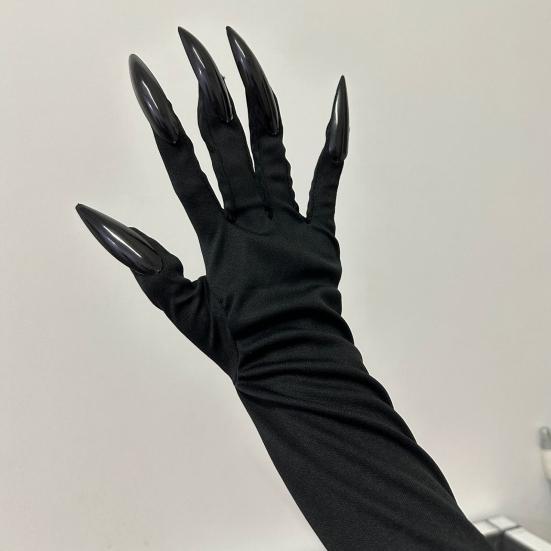 Halloween Long Finger Claw Gloves Adults Paw Gloves with Long