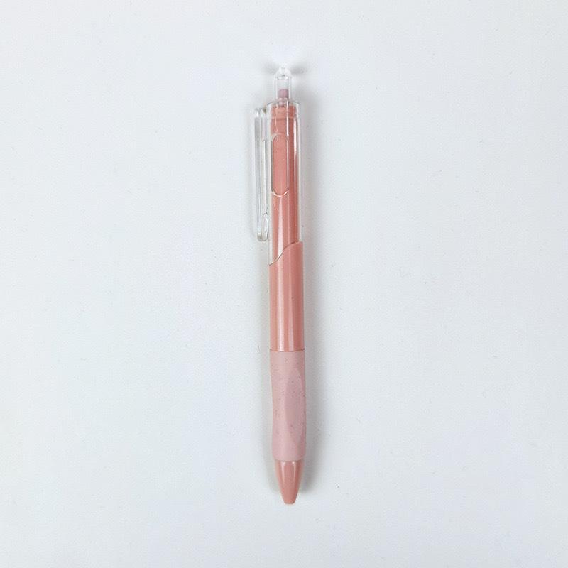 Press-Type Quick-Dry 0.5mm White Pen - Ideal for Students & Exams, Black Ink, Neutral ST Head, Perfect for Signing & Practice