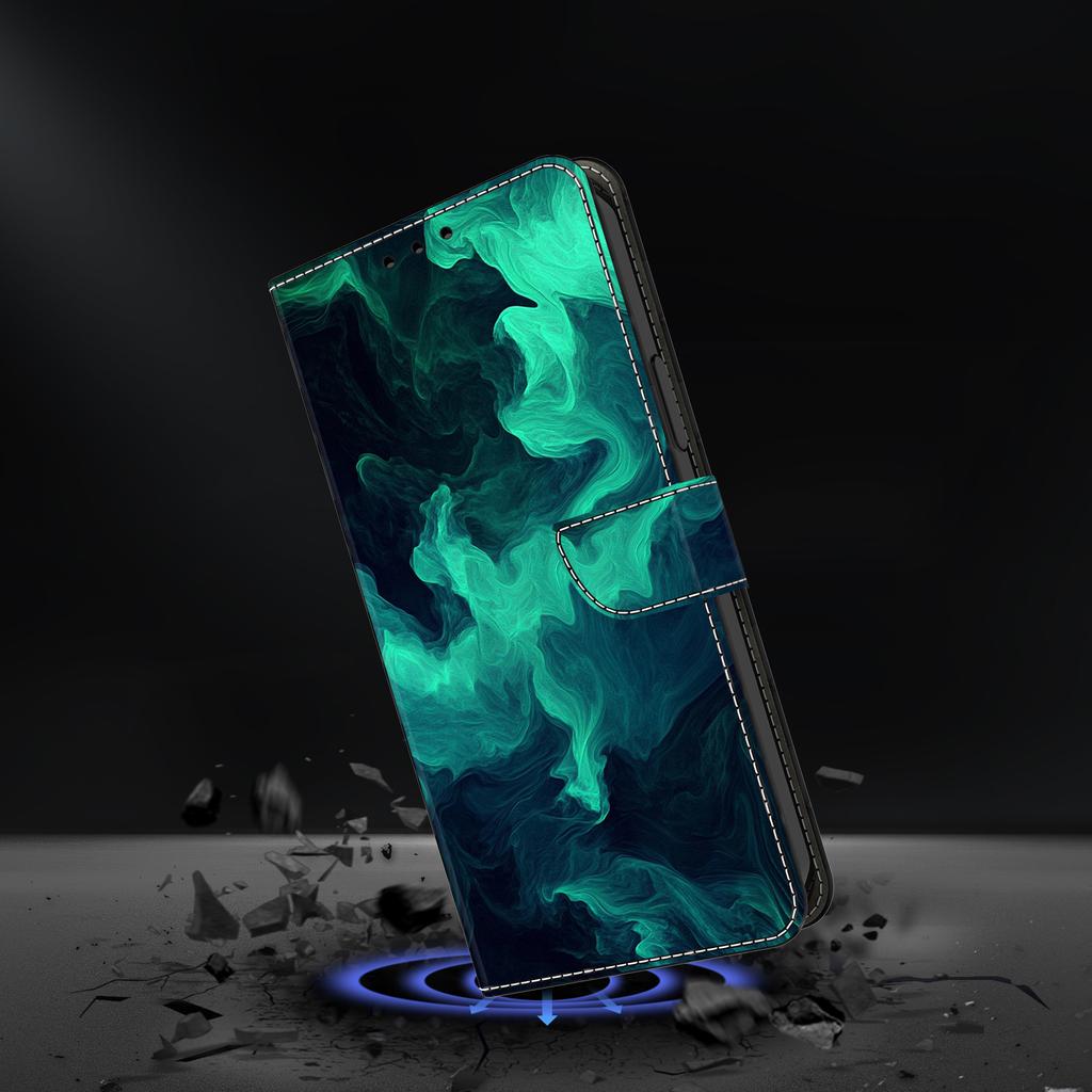 Für Samsung Galaxy S25 Ultra Hülle Brieftasche Ständer Musterdruck PU Leder Klapphülle