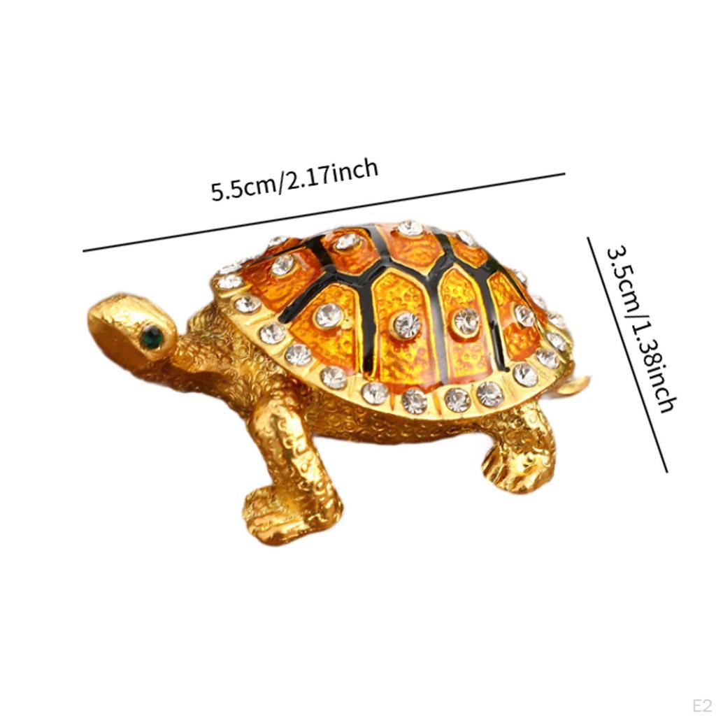 Enamel Trinket Box Jewelry Dresser Collectible Treasure Storage Keepsake for