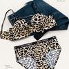 Sexy leopard print small breasts gather underwear women's no steel ring upper support not empty cup anti-sagging adjustment close breast bra cover