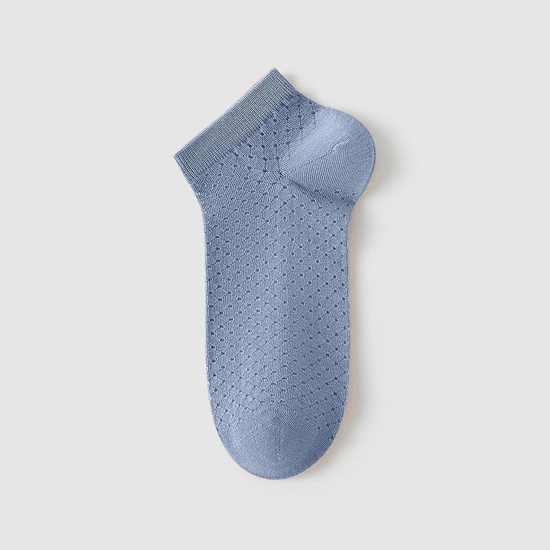 Men's Summer Thin Mesh Sweat Absorbent Deodorant Breathable Sports Low Top Socks