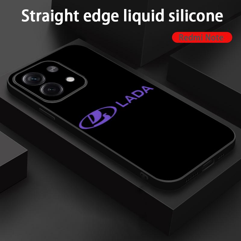 Cool Car L-la-Da Fashion Logo Design Phone Case For Redmi Note 14 13 12 11 Pro Plus S 5G 14C A3 Soft Black Phone Cover