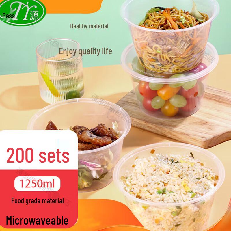 

Tongyuan Transparent Round Disposable Meal Boxes