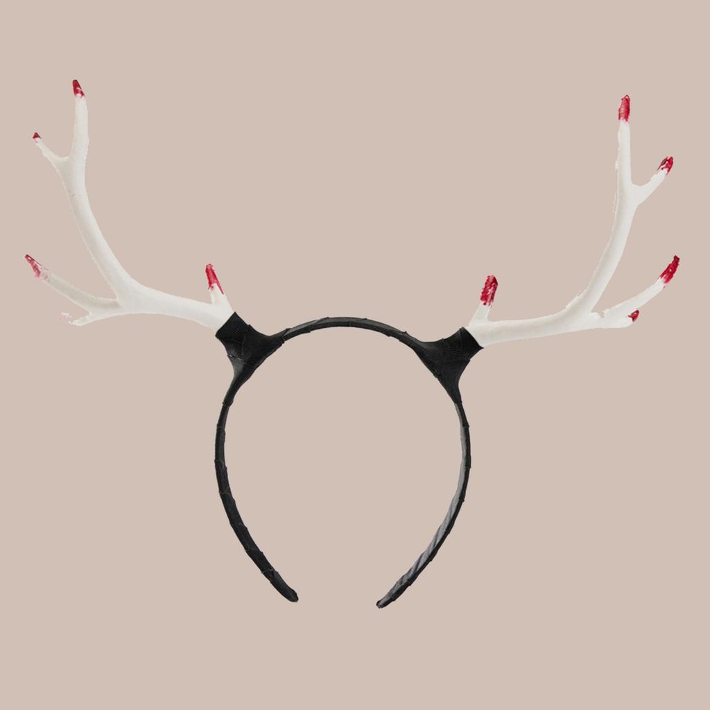 Handmade Antler Horn Headbands Girl Cosplay Headwear Antler Horn Fursuit Masquerades Halloween Cosplay Party