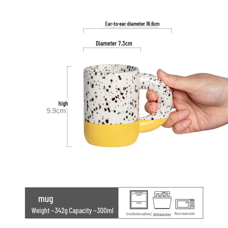 

OLOEY Chubby Ceramic Mug with Lanyard
