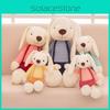 Cuddly Long Cartoon Eared Bunny Plush Toy Vest Stuffed Animal Doll Kids Gift